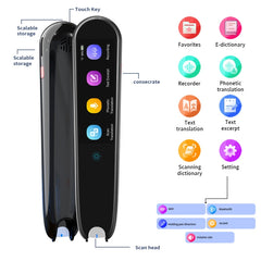 X2 International Version Multilingual Translation Pen Offline Learning Scanning Pen 112 Languages, X2 Black