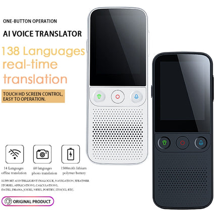 T10Pro Wifi Artificial Intelligence Photo / Recording Translating Machine Supports 138 Languages