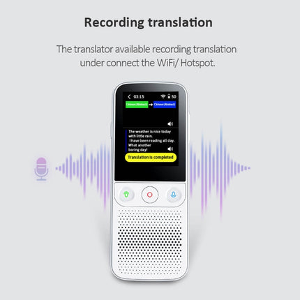 T10Pro Wifi Artificial Intelligence Photo / Recording Translating Machine Supports 138 Languages