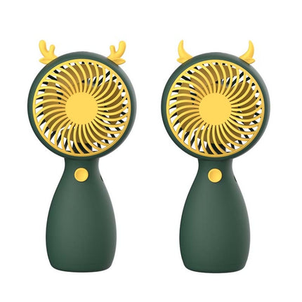 2pcs MLS6035 USB Mini Charging With Lanyard Small Fan, Style Random Delivery, MLS6035 Yellow, MLS6035 Green, MLS6035 Pink
