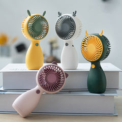 2pcs MLS6035 USB Mini Charging With Lanyard Small Fan, Style Random Delivery, MLS6035 Pink, MLS6035 Yellow, MLS6035 Green, MLS6035 White