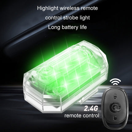 Remote Control LED Car Modified Electric Car Warning Tail Light, 1 Light+1 RC, 2 Light +1 RC