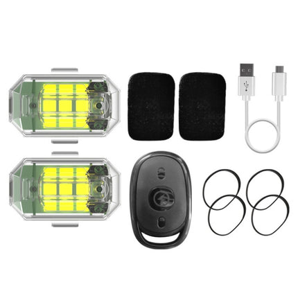 Remote Control LED Car Modified Electric Car Warning Tail Light, 1 Light+1 RC, 2 Light +1 RC