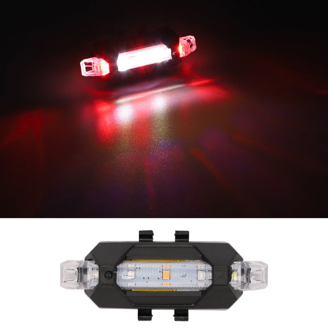 Motorcycle Bicycle Charging Strobe Decorative Warning Tail Light, Color Light, Red White Light, Red Blue Light, White Light, Blue Light, Red Light