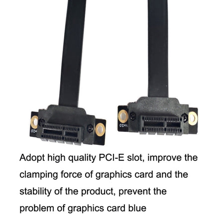 PCI-E 3.0 1X 90 Degrees Graphics Card / Wireless Network Card Extension Cable, Cable Length:, 5cm, 10cm, 15cm, 20cm, 25cm, 30cm, 40cm, 50cm