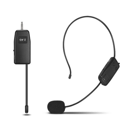 Amplificador de auriculares con micrófono de solapa inalámbrico UHF, uno para uno, uno para dos