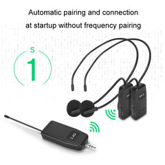 UHF Wireless Headset Microphone Lavalier Headset Amplifier, One For One, One For Two