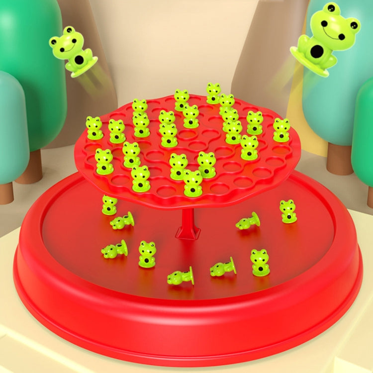 Children Stacking Fun Double Interactive Balance Top Tower, Style:, Frog English Color Box Balance Tree, Frog Balance Battle