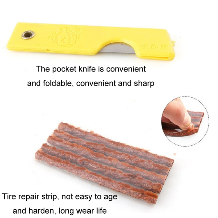 11pcs/set Car Vacuum Tire Repair Tools Tire Repair Needle Rubber Strip Tool Set, 11pcs/set
