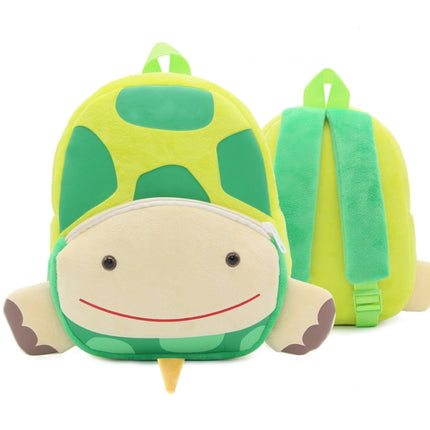Zoo Series Plush Backpack Cute Children School Bag Shoulder Bag, Turtle
