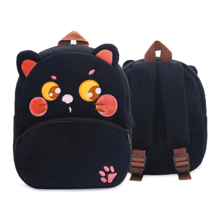 Zoo Series Plush Backpack Cute Children School Bag Shoulder Bag, Butterfly, Red Monkey, Penguin, Black Cat, White Cat, Mouth Dinosaur, Purple Unicorn, Platypus Yellow, Platypus Blue, Scarberry, Hedgehog, Lamb, Alpaca, Orangutan, Crocodile, Shaggy Dog  ...