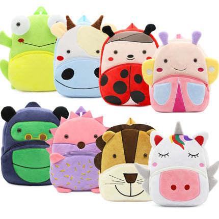 Zoo Series Plush Backpack Cute Children School Bag Shoulder Bag, Turtle