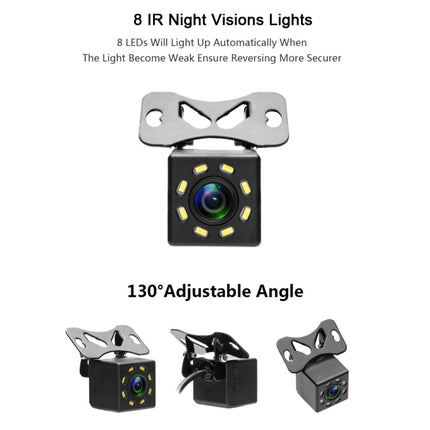 R0003 LED Fill Light External Reversing Video Camera HD Night Vision CCD Car Camera, 8 LED Lamp P System, 12 LED Lamp P System, 12 LED Lamp N System