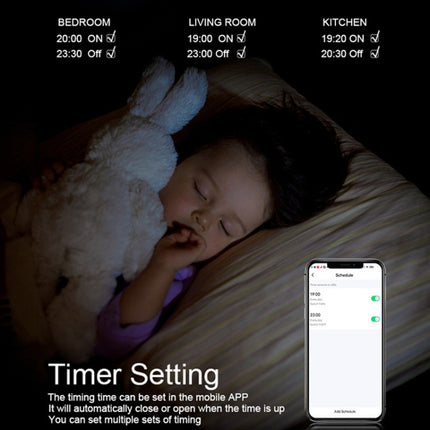 Tuya ZigBee Smart Single-fire Zero-fire Sharing Switch Phone Control Voice Panel EU Plug, Spec: