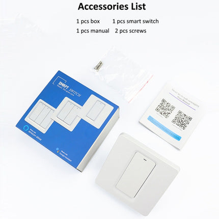 Tuya ZigBee Smart Single-fire Zero-fire Sharing Switch Phone Control Voice Panel EU Plug, Spec: