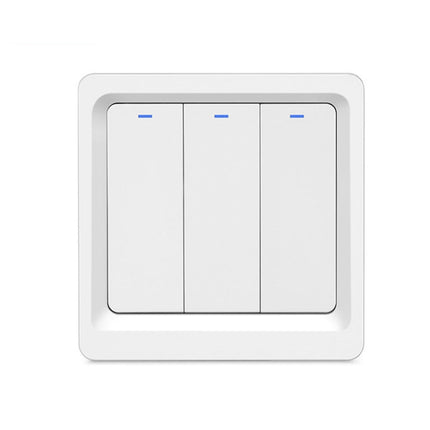 Tuya ZigBee Smart Single-fire Zero-fire Sharing Switch Phone Control Voice Panel EU Plug, Spec: