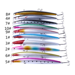 HENGJIA MI101 18cm 26g Long-distance Casting Sea Fishing Fake Lures Minnow Baits, MI101 (6), MI101 (8), MI101 (9), MI101 (10), MI101 (5), MI101 (1), MI101 (2), MI101 (3), MI101 (10 Colors)