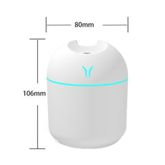 USB Mini Desktop Colorful Night Light Car Humidifier, Spec:, 250ml (Y-White), 250ml (Y-Pink), 250ml (Y-Blue), 220ml (Y2-White), 220ml (Y2-Pink), 220ml (Y2-Blue)