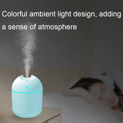 USB Mini Desktop Colorful Night Light Car Humidifier, Spec:, 250ml (Y-White), 250ml (Y-Pink), 250ml (Y-Blue), 220ml (Y2-White), 220ml (Y2-Pink), 220ml (Y2-Blue)