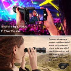 Apexel APL-36XJJ020 36X HD Telescope Universal Telephoto Phone Lens + Clip + Tripod Set