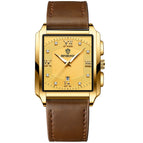 Brown Leather-Full Gold