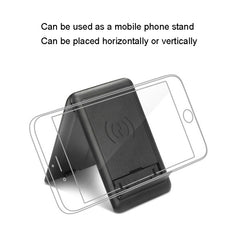 BM3016C 15W Wireless Charger Data Cable Organizer With Adapter Folding Phone Stand, BM3016C Black