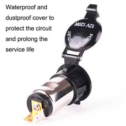 Car Cigarette Lighter Socket Waterproof Power Supply 120W/250W Modification 12/24V Cigarette Lighter Mother Seat, Cigarette Lighter Socket