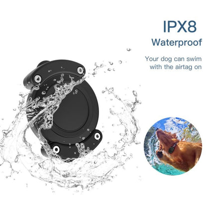 Funda protectora para AirTag, resistente a los arañazos, resistente al agua, color negro, todo incluido