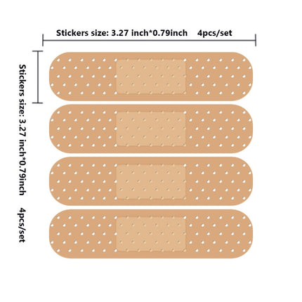 5sets Laptop Car Scratch Repair Band-Aid PVC Sticker, Band-Aid Sticker
