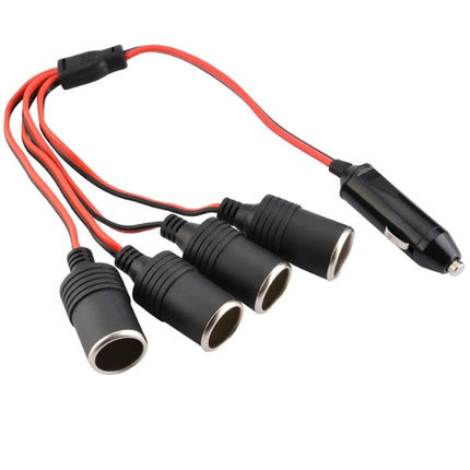 4 In 1 Auto High Power Cigarette Lighter Car Charger, 4 Holes Cigarette Lighter