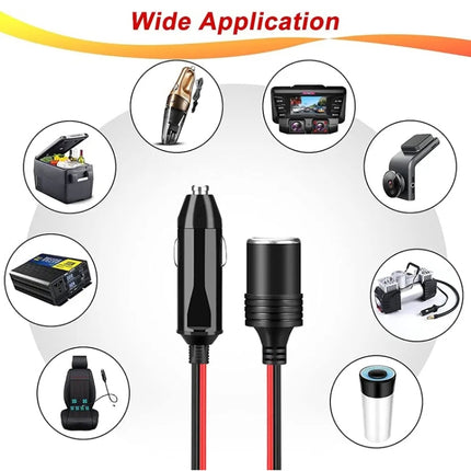 4 In 1 Auto High Power Cigarette Lighter Car Charger, 4 Holes Cigarette Lighter