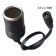 DC 5.5 x 2.1 mm Plug To Cigarette Lighter Mother Seat With DC Power Cord