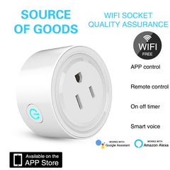 Tuya Smart App Wifi Smart Socket Phone Remote Timing Voice Switch Supports Alexa, UK Plug, Style: 16A Power Model, UK Plug, Style: 20A Power Model, US Plug, Style: 16A Power Model, US Plug, Style: 20A Power Model