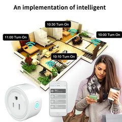 Tuya Smart App Wifi Smart Socket Phone Remote Timing Voice Switch Supports Alexa, UK Plug, Style: 16A Power Model, UK Plug, Style: 20A Power Model, US Plug, Style: 16A Power Model, US Plug, Style: 20A Power Model