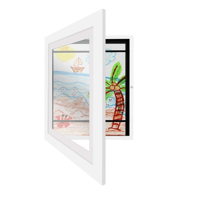 Children Art Frames Magnetic Front Open Frametory for Poster Photo Drawing Paintings Pictures, Wood, Plastic