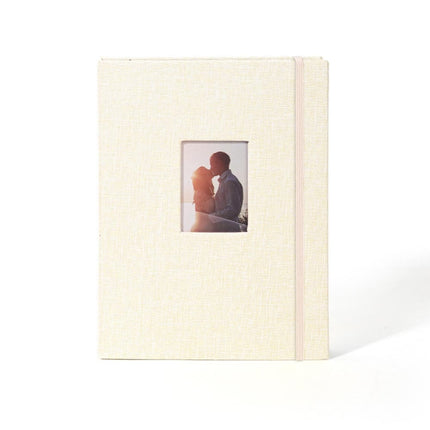 3-inch 208 Pockets Cotton Linen Photo Album Photocard Holder, Khaki, Purple, Grey, Pink, Blue