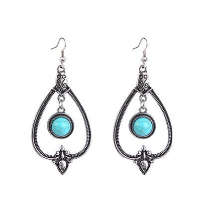 Bohemian Turquoise Natural Stone Sweater Vintage Pendant, Model:, Necklace Ear Ring Set, Two-pointed Necklace, N2111-11 Earrings Accessories, N211-12 Leaf Neck Chain, N2111-13 Three Stones, N2111-14 Eight Stones, N211-15 Circle, Leather Bracelet       ...