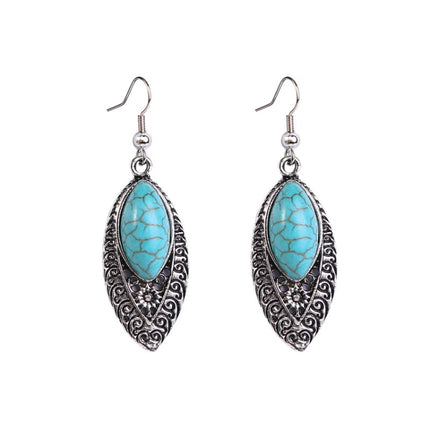Bohemian Turquoise Natural Stone Sweater Vintage Pendant, Model:, Necklace Ear Ring Set, Two-pointed Necklace, N2111-11 Earrings Accessories, N211-12 Leaf Neck Chain, N2111-13 Three Stones, N2111-14 Eight Stones, N211-15 Circle, Leather Bracelet       ...