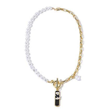 Ladies Temperament Necklace Collarbone Chain, N2210-7 Pearl Chain Love, N2210-8 Thick Chain Love, N2209-2 Light Drilling Love, N2209-11 Colorful Love, N2209-5 Double-layer Green Love, N2209-1 Twist Stick Square Pearl, N2209-6 Oval White Flower         ...
