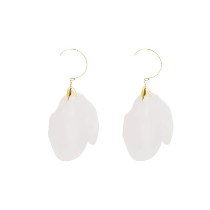 Long Exaggerated Fabric Art Handmade Petal Earrings, E1908-21 Blue, E1908-22 Yellow, E1908-23 Red, E1908-24 Pink, E1908-25 Black, E1908-26 White, E1908-27 Blue, E1908-28 Red, E1908-29 Black, E1908-30 Yellow, E1908-31 Pink, E1908-32 White, E1908-33 Blac...