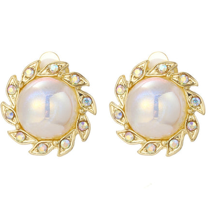 Baroque Earrings Pearl Ear Clip Women Without Ear Piercing, 1202 Long Gold, 1201 Long Silver, 0402 Short Gold, 0401 Short Silver, E2109-7 Half Round, E2109-8 Half Ellipse, E2109-10 Leaf Model, E2109-11 Five Small Pearls, E2109-14 Small Pearl           ...