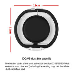 For Dyson V10 Slim / V12 Slim / V12 Dust Bin Sealing Ring  Vacuum Cleaner Replacement Accessories, For Dyson V6 Dust Bin Base Lid, For Dyson V7 V8 Dust Bin Base Lid, For Dyson V10 V11 Dust Bin Base Lid, For Dyson V10 Dust Bin Sealing Ring