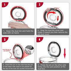 For Dyson V10 Slim / V12 Slim / V12 Dust Bin Sealing Ring  Vacuum Cleaner Replacement Accessories, For Dyson V6 Dust Bin Base Lid, For Dyson V7 V8 Dust Bin Base Lid, For Dyson V10 V11 Dust Bin Base Lid, For Dyson V10 Dust Bin Sealing Ring