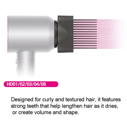 Für Dyson Haartrockner Breitzahnkamm Glättungsdüse Haarstyler Werkzeug, Breitzahnkamm