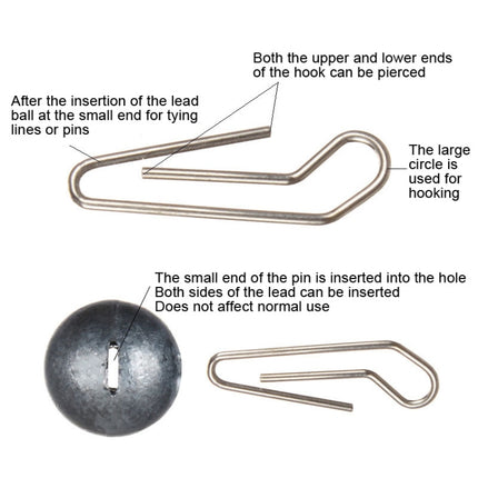 10pcs Fast Hanging Lead Pendant Lure Insertion Lead Inverted Lead, Specification: 3g, 3g, 5g, 7g, 10g, 12g, 14g, 18g, 21g