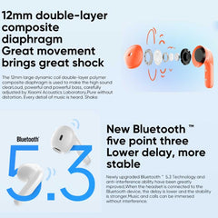 Original Xiaomi Redmi Buds 4 Lite TWS Bluetooth 5.3 Call Noise Reduction Earphone, Redmi Buds 4 Lite, Redmi Buds 4 Lite Black, Redmi Buds 4 Lite Orange, Redmi Buds 4 Lite Green