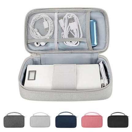 SM03DZ Waterproof Wear-resistant Digital Accessories Storage Bag, 20x5.3x12cm(Navy Blue), 20x5.3x12cm(Gray), 20x5.3x12cm(Pink), 20x5.3x12cm(Black), 20x5.3x12cm(Dark Gray)
