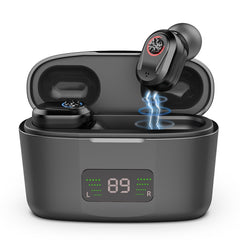 Z-127D In-ear Sound Amplifier Digital Display Hearing Aid Earphone, black, White, Complexion, Red and Blue