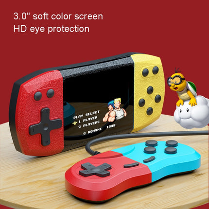 F1 3 Inch Horizontal Screen 620 In 1 Large Screen Pocket Console, Style:, Single Player Red Blue, Single Player Red Yellow, Single Player Black, Double Player Red Blue, Double Player Red Yellow, Double Player Black