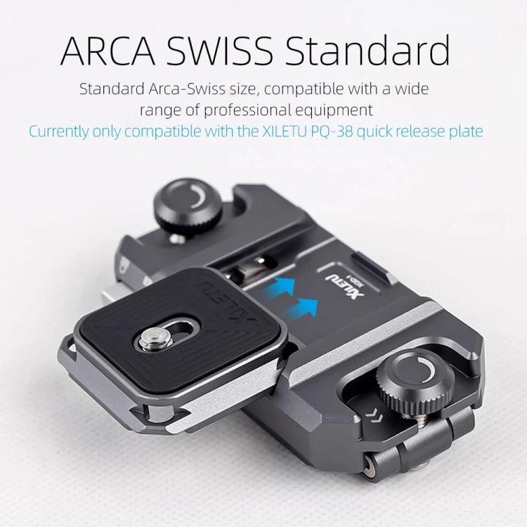 XILETU DSLR Camera Gimbal Arca Swiss Quick Release Plate Clamp,Spec:, With Pad